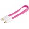 Goobay m�gneses USB 2.0 Hi-Speed k�bel 0,2m pink USB A - USB Micro-B - A k�szlet erej�ig