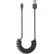 Goobay Micro-USB spir�l t�lt�- �s szinkronk�bel 1m fekete USB-A Micro-USB High-Speed