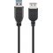 Goobay USB-A hosszabb�t� k�bel 1,8m USB3.0 5Gbit/s 15W 3A fekete