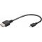 Goobay USB-A-Micro-B OTG adapter 0,2m fekete USB2.0 480Mbit/s 0,5A 2,5W - A k�szlet erej�ig