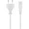Goobay t�pk�bel Eurodug� C (CEE7/16) - C7 k�sz�l�kcsatlakoz� 5m 2x0,75mm2 feh�r