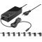 Goobay univerz�lis notebook t�pegys�g 90W 12V-22V 4A 8db DC-adapter USB-A