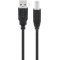 Goobay USB-A USB-B k�bel 1,8m USB 2.0 fekete