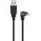 Goobay USB-A-Micro-B k�bel 90� 1,8m fekete 2,5W 0,5A 480Mbit/s USB2.0 - Ki�rus�t�s