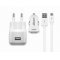 Cabstone+ Micro USB h�l�zati adapterk�szlet feh�r 1m 2100mA 2db/csomag - A k�szlet erej�ig