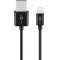 Goobay Lightning USB t�lt�- �s szinkronk�bel 0,5m 12W 2,4A MFi fekete