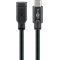 Goobay USB-C meghosszabb�t� 1m USB 3.1 Gen1 5Gbit/s 60W fekete