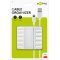 Goobay k�belrendez� 5-utas feh�r 2db/csomag �ntapad�s levehet�