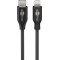 Goobay USB-C-Lightning t�lt�- �s adatk�bel 1m 27W 3A MFi fekete