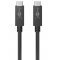 Goobay USB-C k�bel 1m 100W 5A 20Gbit/s USB3.2 fekete - A k�szlet erej�ig