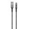 Goobay USB-C-USB-A textilk�bel f�m csatlakoz�kkal spacegrau/ez�st 0,5m 15W 3A - A k�szlet erej�ig