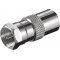 Goobay F-adapter F-csatlakoz� koax aljzat adapter cinkb�l