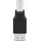 Goobay USB 2.0 A-B adapter fekete 2,5W 0,5A 480Mbit/s