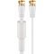 Goobay lapos SAT antennak�bel 80dB kett�s �rny�kol�s 2,5m F-csatlakoz�val