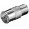 Goobay F-adapter F aljzat koaxi�lis aljzatra r�z-cink �tv�zetb�l