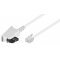Goobay telefonk�bel TAE-F RJ11 3m feh�r CCA 2-4 eres