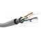 Goobay CAT 5e h�l�zati k�bel F/UTP 100m sz�rke CCA AWG 26/7 PVC k�peny