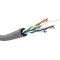 Goobay CAT 5e h�l�zati k�bel U/UTP 100m sz�rke CCA AWG 24/1 PVC k�peny