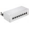 Goobay CAT 5e 8 Port mini asztali patch panel �rny�kolt f�m h�zban
