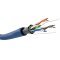 Goobay CAT 5e h�l�zati k�bel F/UTP 100m k�k CCA AWG 26/7 PVC