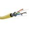 Goobay CAT 5e h�l�zati k�bel F/UTP 100m s�rga CCA AWG 26/7 PVC burkolattal