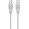 Goobay USB-A kábel 1,8m USB 2.0 480 Mbit/s 0,5 A 2,5 W szürke Goobay USB-A kábel 1,8m USB 2.0 480 Mbit/s 0,5 A 2,5 W szürke