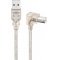 Goobay USB-A-USB-B 90 fokos k�bel 0,5m USB 2.0