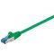 Goobay CAT 6A h�l�zati k�bel S/FTP 7,5m z�ld LSZH