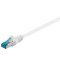 Goobay CAT 6A patchk�bel S/FTP 7,5m feh�r LSZH