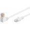 Goobay CAT 5e patchkábel 1x 90° hajlított U/UTP fehér CCA 1m Goobay CAT 5e patchkábel 1x 90° hajlított U/UTP fehér CCA 1m