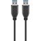 Goobay USB 3.0 A-A k�bel 1,8m 15W 3A 5 Gbit/s fekete