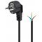 Goobay 5m fekete védőérintkezős csatlakozókábel 3x1 mm2 90° csatlakozóval Goobay 5m fekete védőérintkezős csatlakozókábel 3x1 mm2 90° csatlakozóval