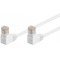 Goobay CAT 5e patchk�bel 2x 90� hajl�tott U/UTP feh�r 2x RJ45 8P8C