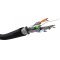 Goobay CAT 6 k�lt�ri h�l�zati k�bel SFTP 100m fekete CCA AWG 26/7 PE k�peny