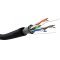 Goobay CAT 5e k�lt�ri h�l�zati k�bel F/UTP 100m fekete