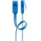 Goobay CAT 6A lapos patchk�bel U/UTP 1m k�k