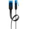 Goobay CAT 6A lapos U/UTP h�l�zati k�bel 3m fekete