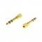 OTB 3,5mm-6,35mm jack adapter sztereó aranyozott (aljzatból csatlakozóba) 2db/csomag OTB 3,5mm-6,35mm jack adapter sztereó aranyozott (aljzatból csatlakozóba) 2db/csomag