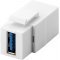 Goobay Keystone-modul USB 18,3mm 2x USB 3.0 aljzat