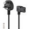 Goobay h�l�zati k�bel UK 90� 2m 3x1 mm2 UK 3-t�s dug� C13 csatlakoz�val