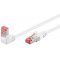 Goobay CAT 6 patch k�bel 1x 90� sz�g� S/FTP feh�r 0,5m