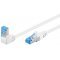 Goobay CAT 6A patchk�bel 0,5m 90� csatlakoz�val feh�r