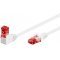 Goobay CAT 6 patchk�bel 10m 1x 90� csatlakoz� U/UTP feh�r CCA
