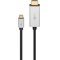 Goobay USB-C HDMI k�bel 2m 4K 60 Hz USB 3.2 fekete ez�st