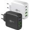 Goobay USB-C PD GaN 68W t�lt� 2x USB-C 2x USB-A gyors t�lt�ssel