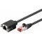 Goobay CAT 6 h�l�zati hosszabb�t� k�bel S/FTP 1m fekete