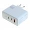 OTB GaN USB t�lt� 3-port (2xUSB-C+1xUSB-A) 100W USB-PD feh�r