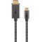 Goobay USB-C HDMI k�bel 2m 4K 60 Hz 18 Gbit/s USB 3.1 textilmantel