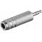 Fém audio adapter 3.5mm sztereo csatlakozó > 6.35mm sztereo csatlakozó Fém audio adapter 3.5mm sztereo csatlakozó > 6.35mm sztereo csatlakozó
