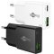 Goobay USB-C PD GaN gyors t�lt� 20W 1x USB-C 1x USB-A fekete